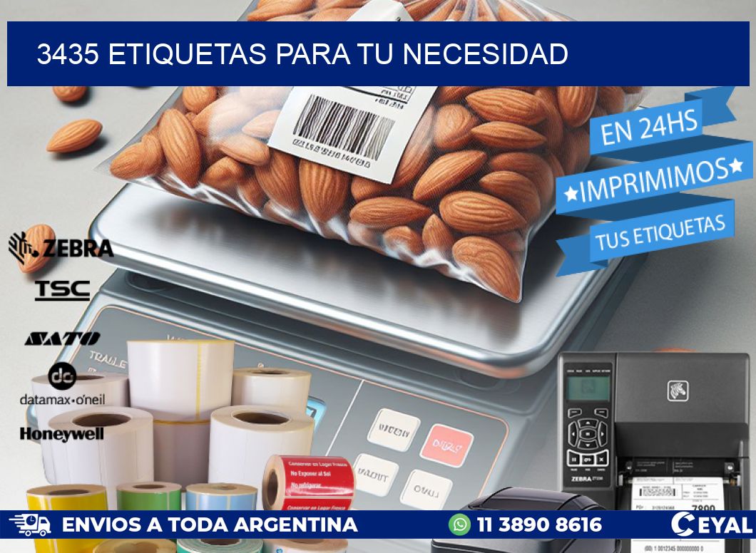 3435 ETIQUETAS PARA TU NECESIDAD