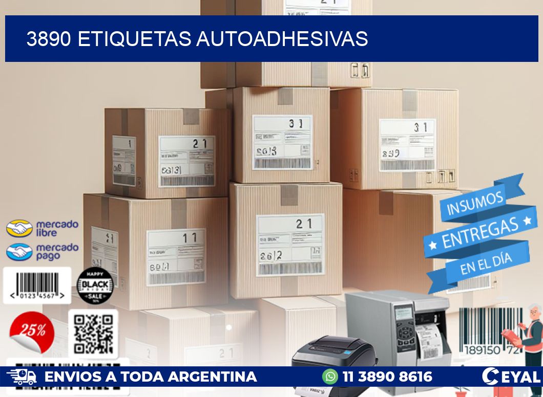 3890 ETIQUETAS AUTOADHESIVAS