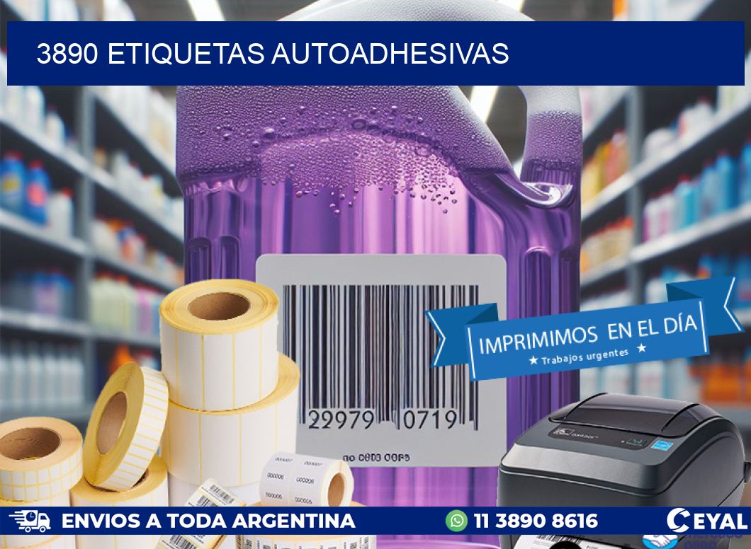 3890 ETIQUETAS AUTOADHESIVAS