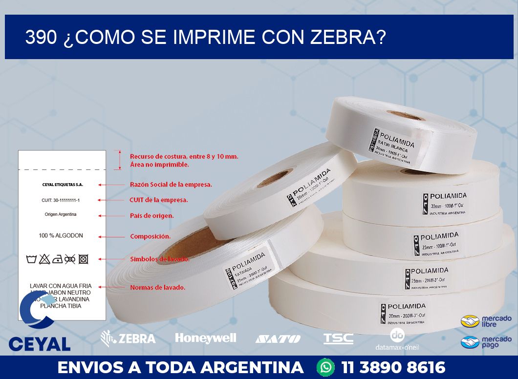 390 ¿COMO SE IMPRIME CON ZEBRA?