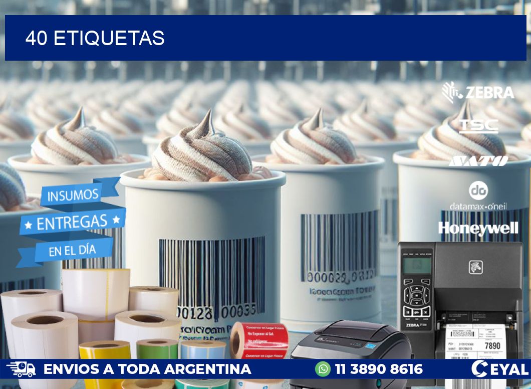 40 ETIQUETAS