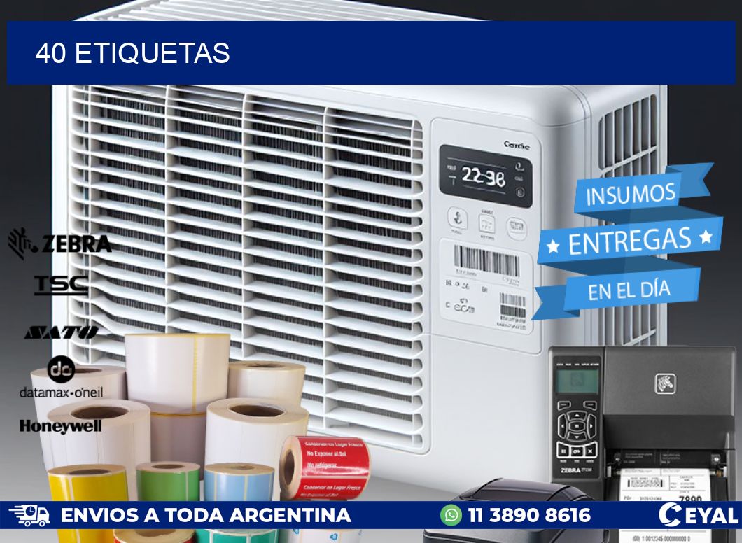 40 ETIQUETAS