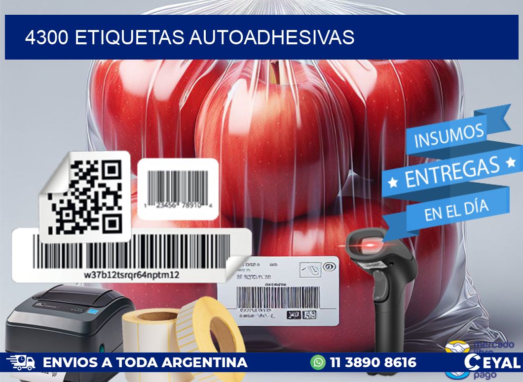 4300 ETIQUETAS AUTOADHESIVAS