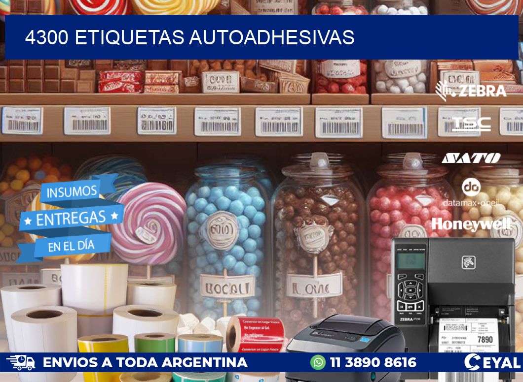 4300 ETIQUETAS AUTOADHESIVAS