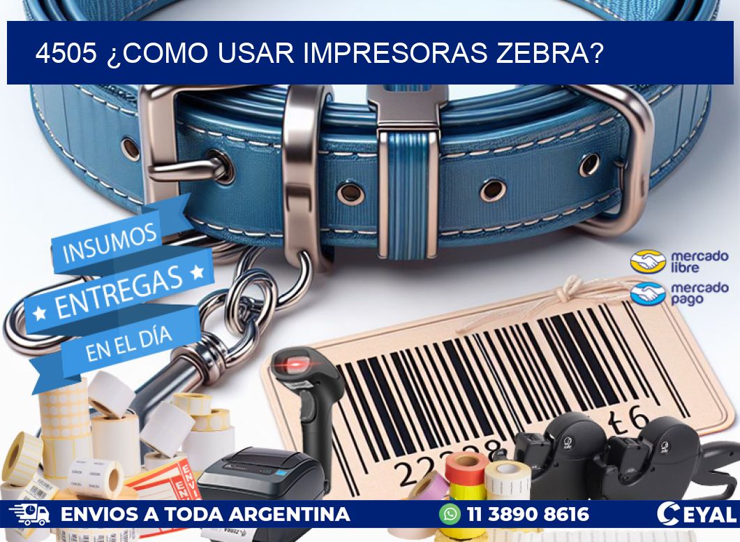 4505 ¿COMO USAR IMPRESORAS ZEBRA?