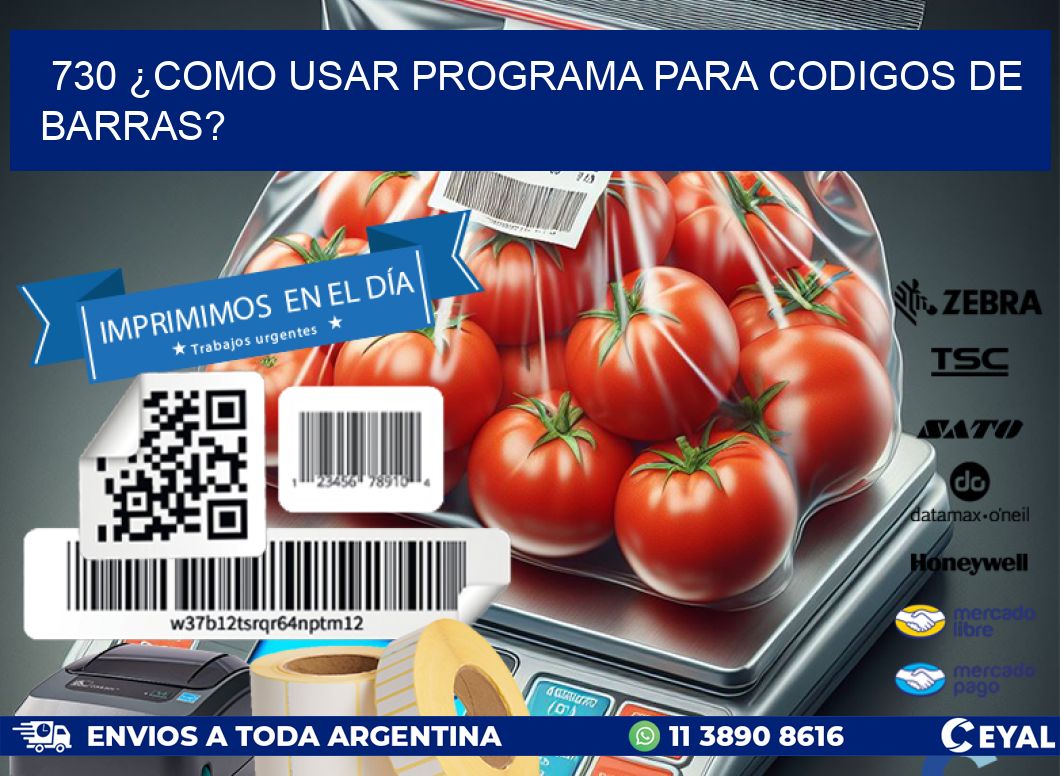 730 ¿COMO USAR PROGRAMA PARA CODIGOS DE BARRAS?