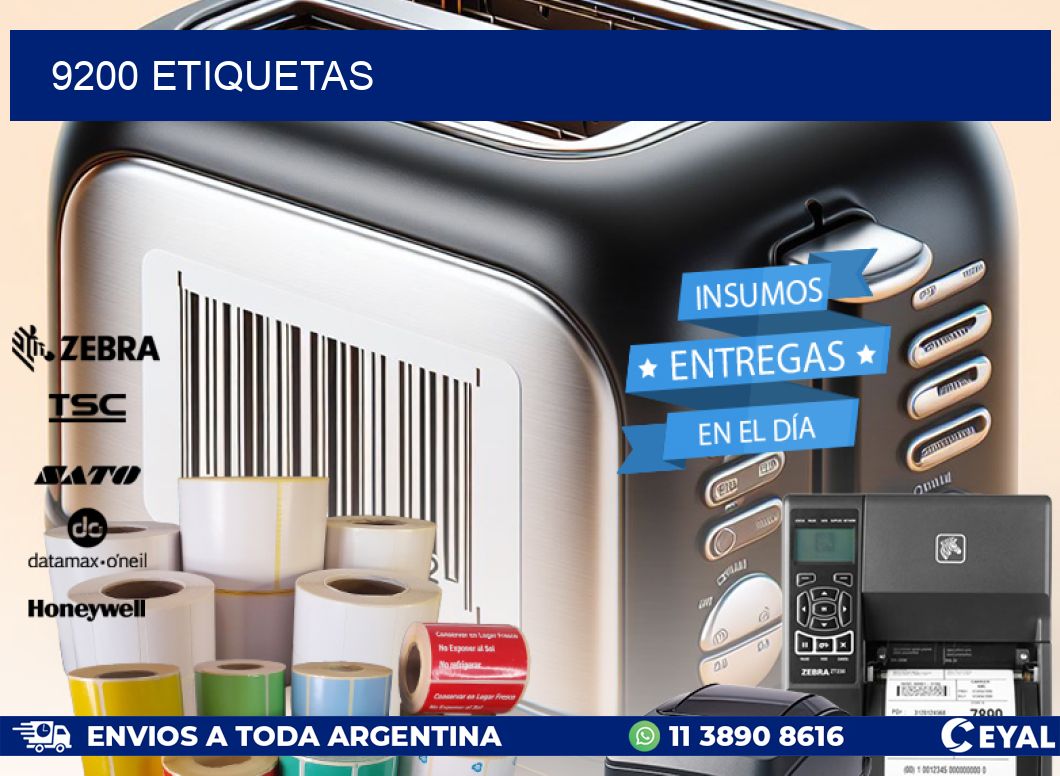 9200 ETIQUETAS