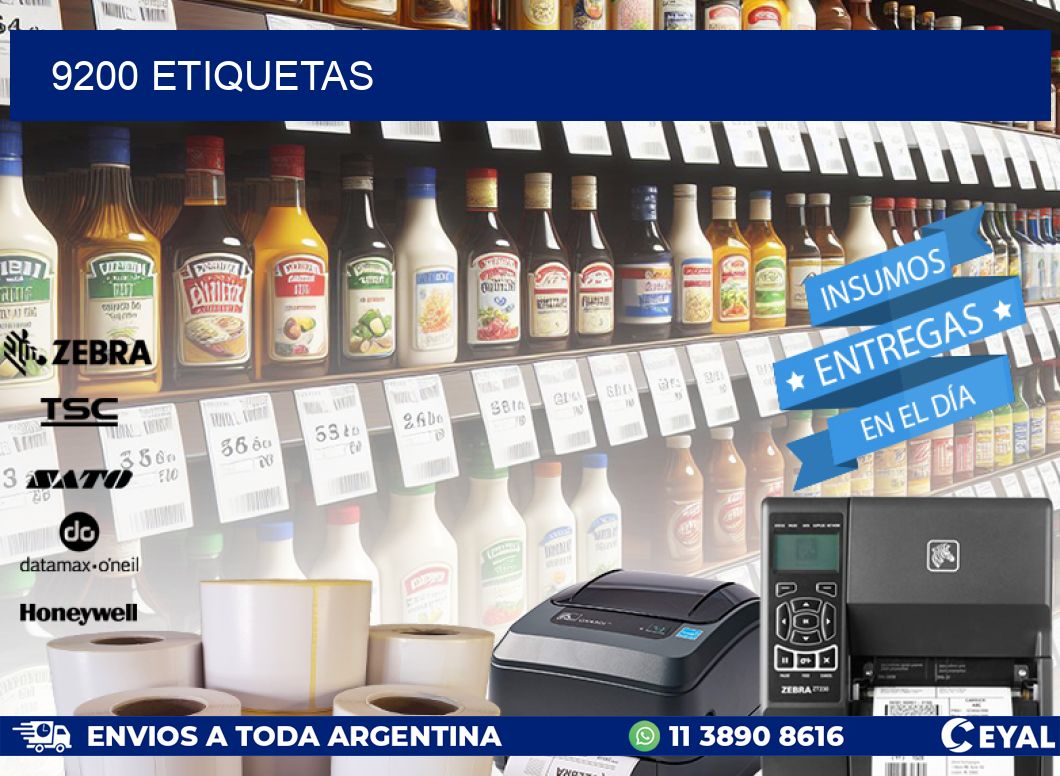 9200 ETIQUETAS