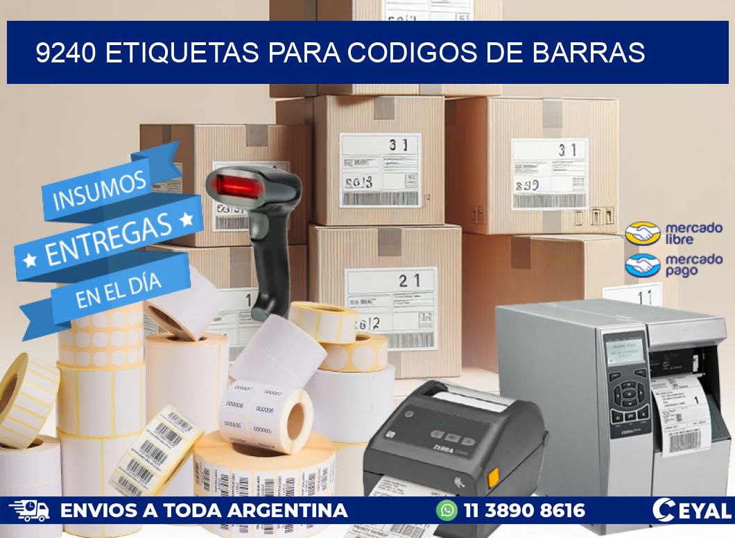 9240 ETIQUETAS PARA CODIGOS DE BARRAS