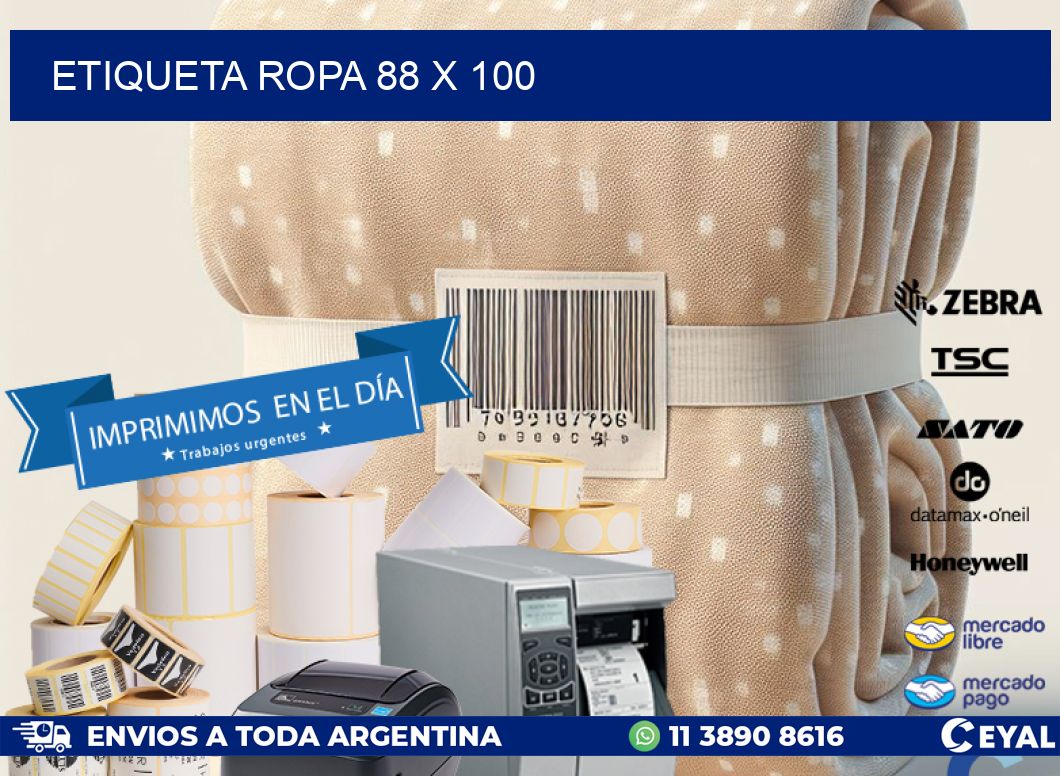 ETIQUETA ROPA 88 x 100