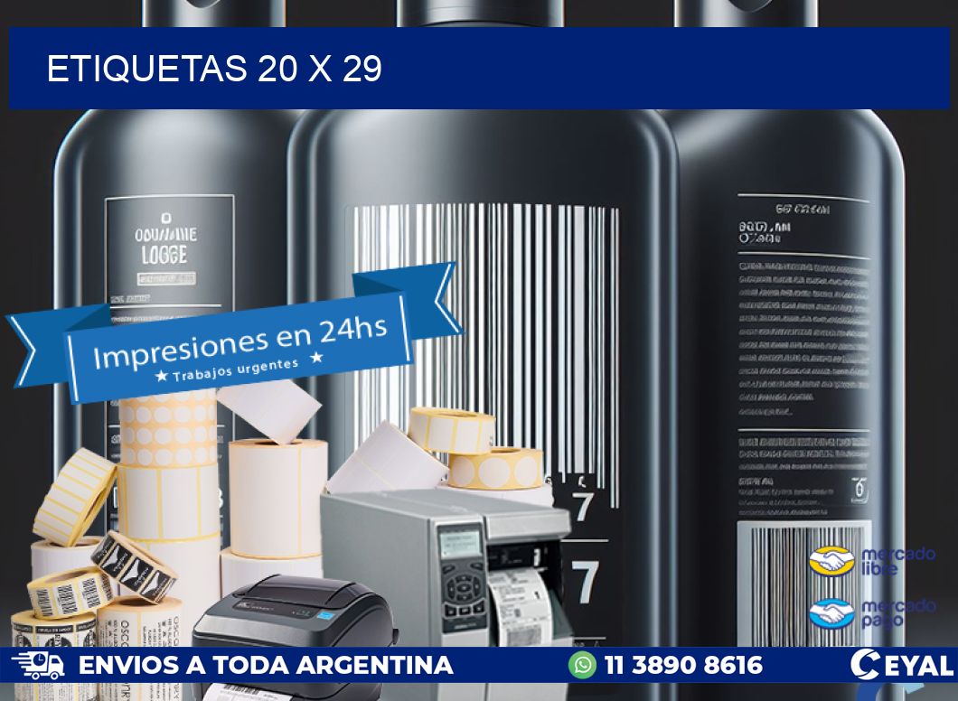 ETIQUETAS 20 x 29
