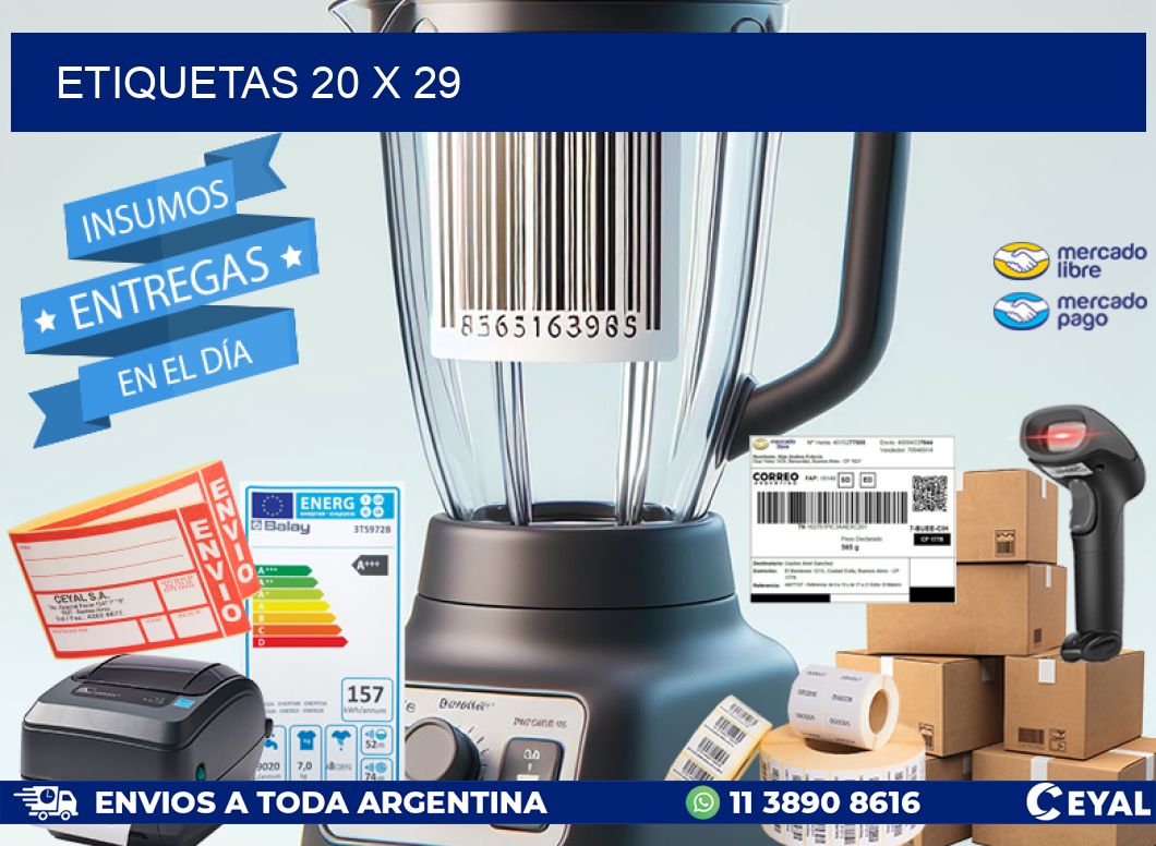 ETIQUETAS 20 x 29