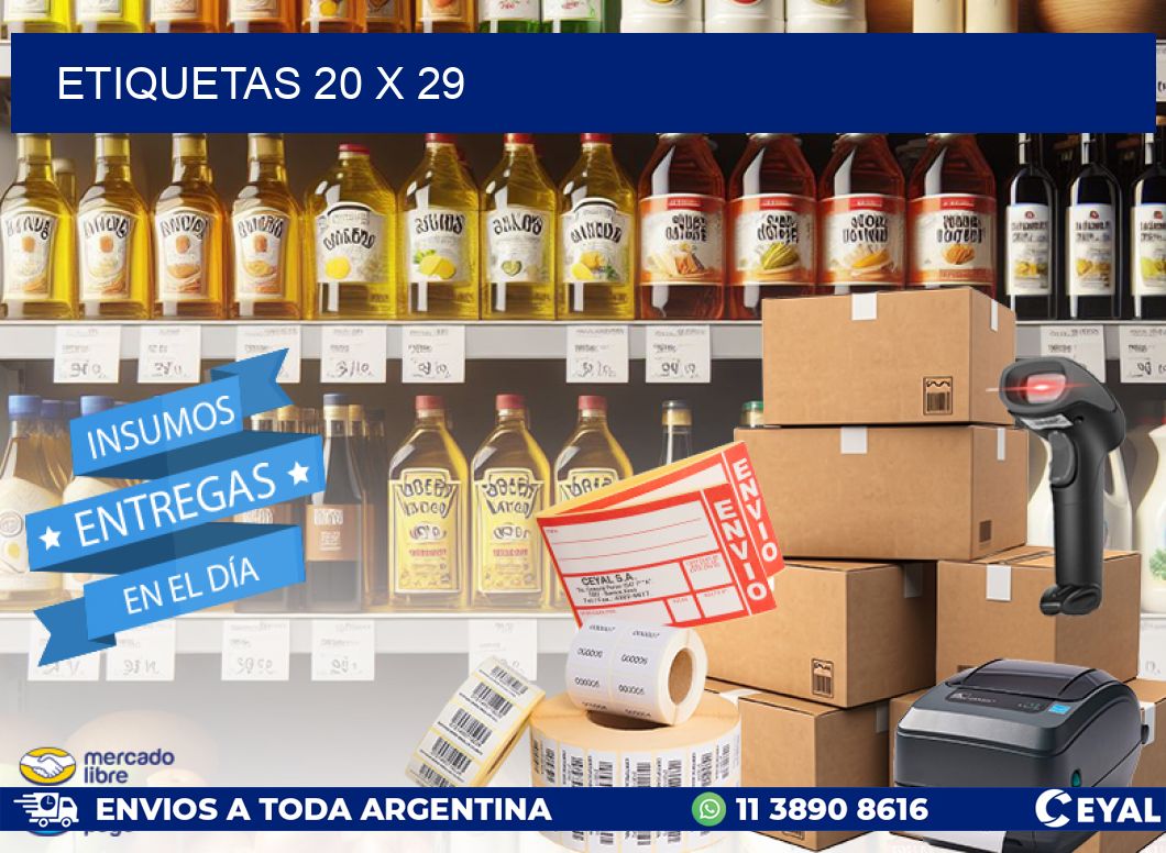 ETIQUETAS 20 x 29