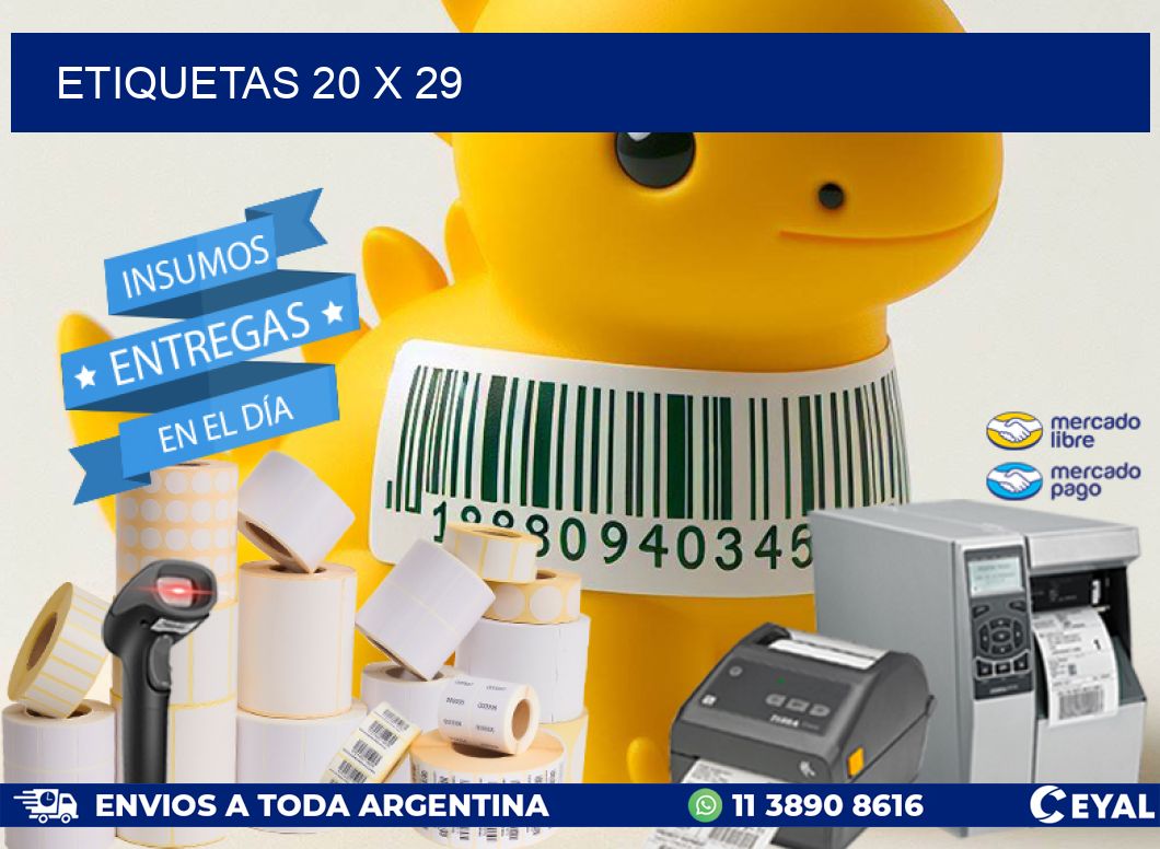 ETIQUETAS 20 x 29