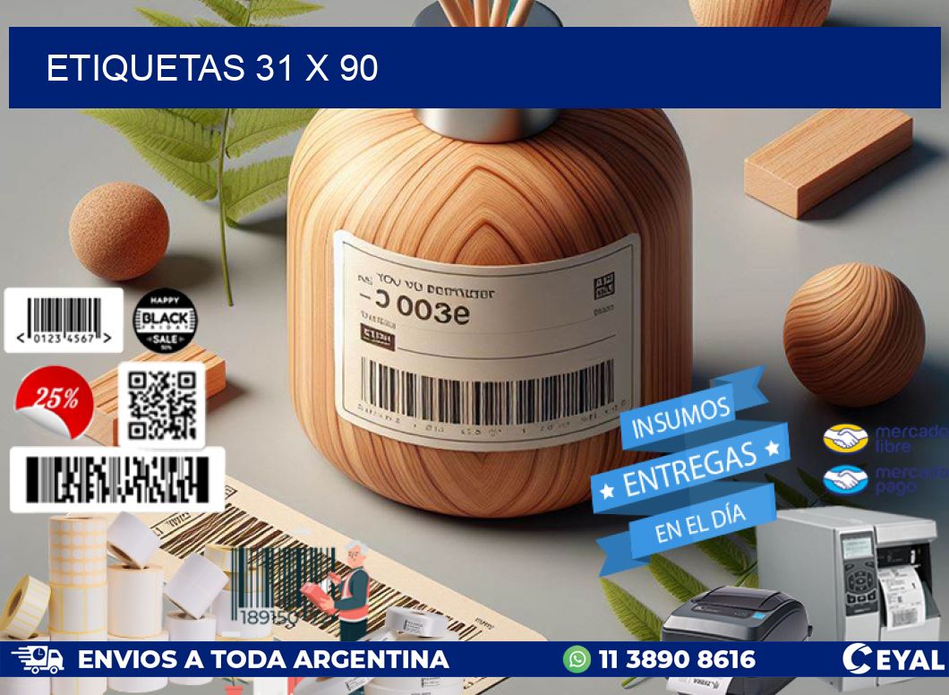 ETIQUETAS 31 x 90