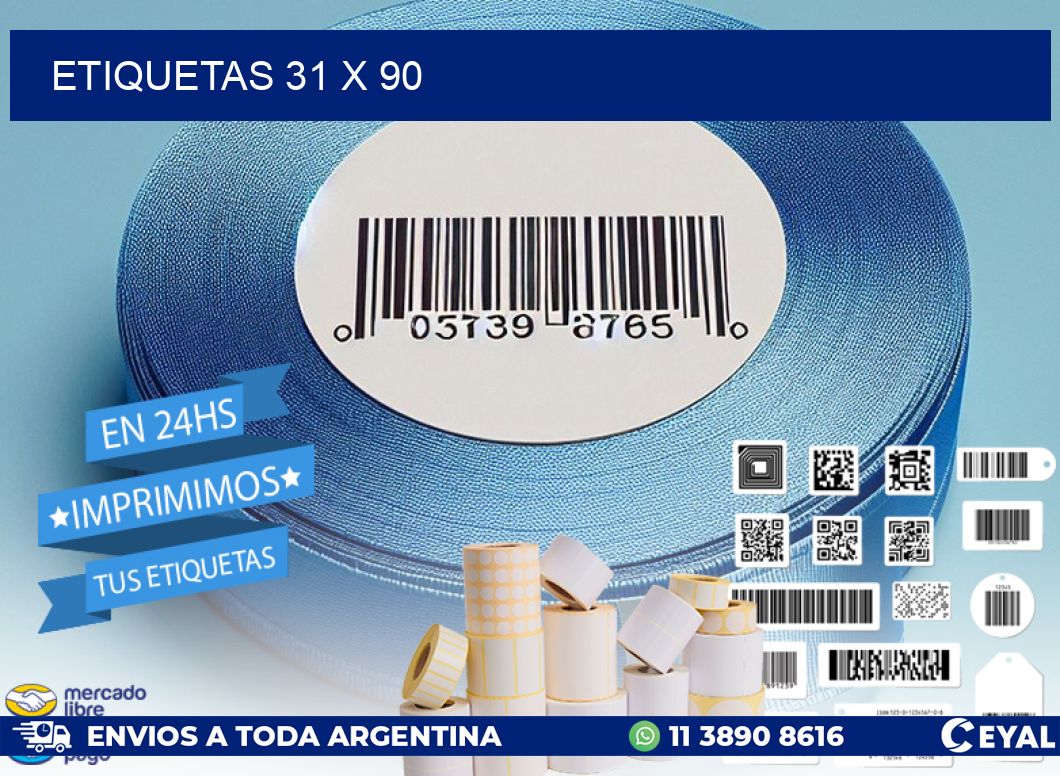 ETIQUETAS 31 x 90