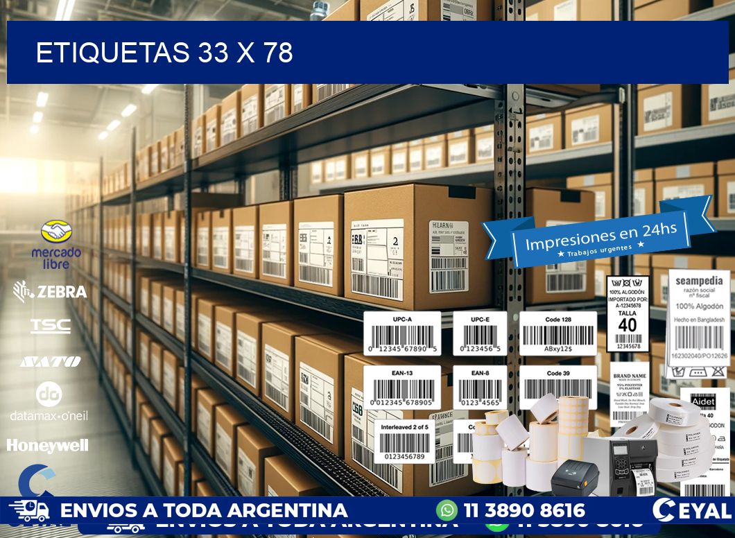 ETIQUETAS 33 x 78