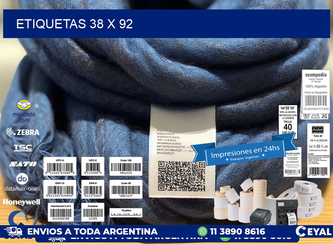 ETIQUETAS 38 x 92