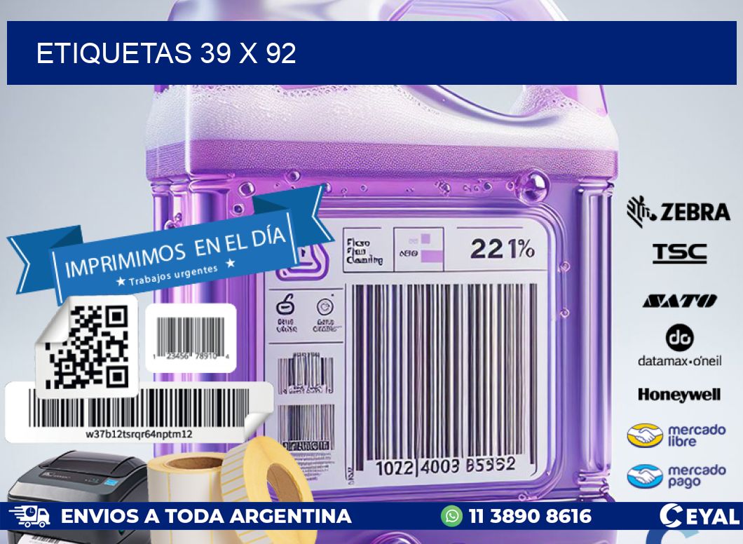 ETIQUETAS 39 x 92