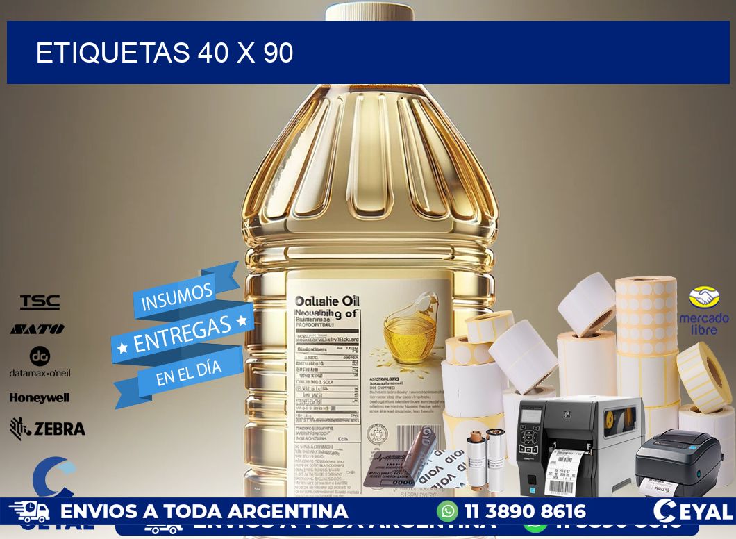 ETIQUETAS 40 x 90