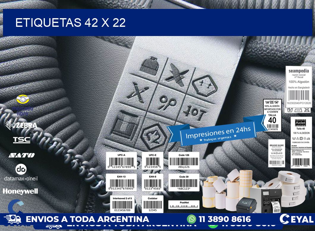 ETIQUETAS 42 x 22
