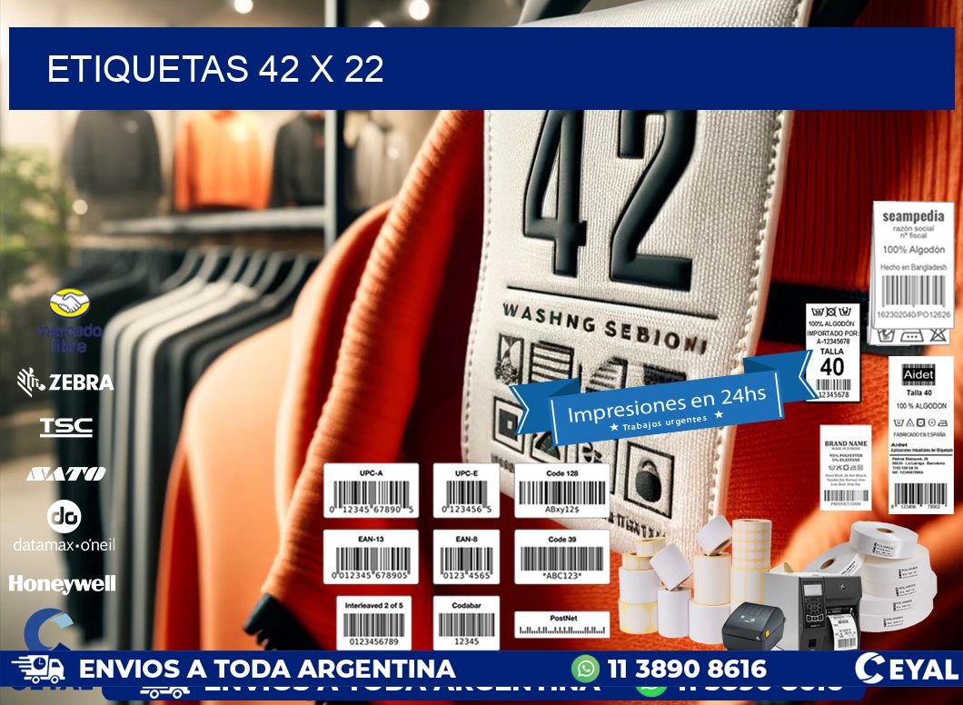 ETIQUETAS 42 x 22