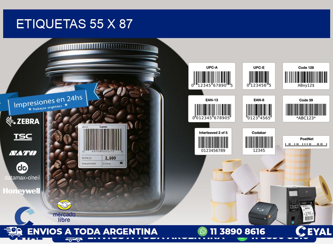 ETIQUETAS 55 x 87