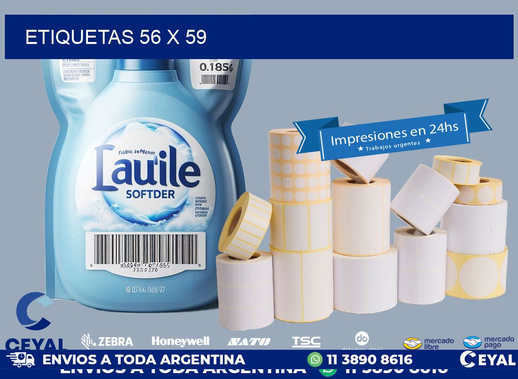 ETIQUETAS 56 x 59