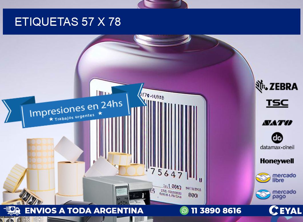 ETIQUETAS 57 x 78