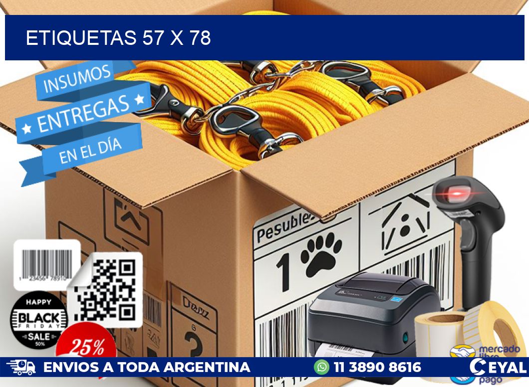ETIQUETAS 57 x 78