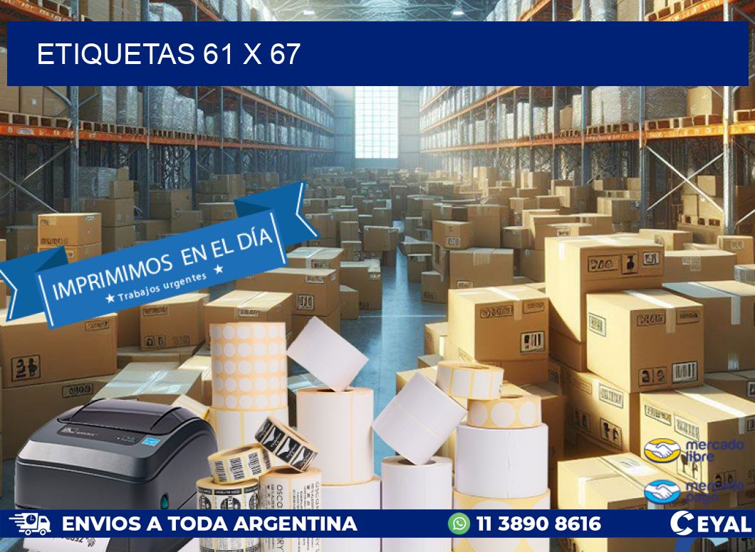 ETIQUETAS 61 x 67