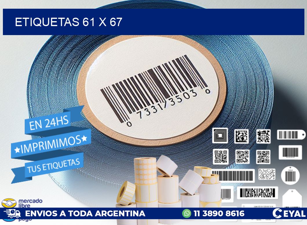 ETIQUETAS 61 x 67