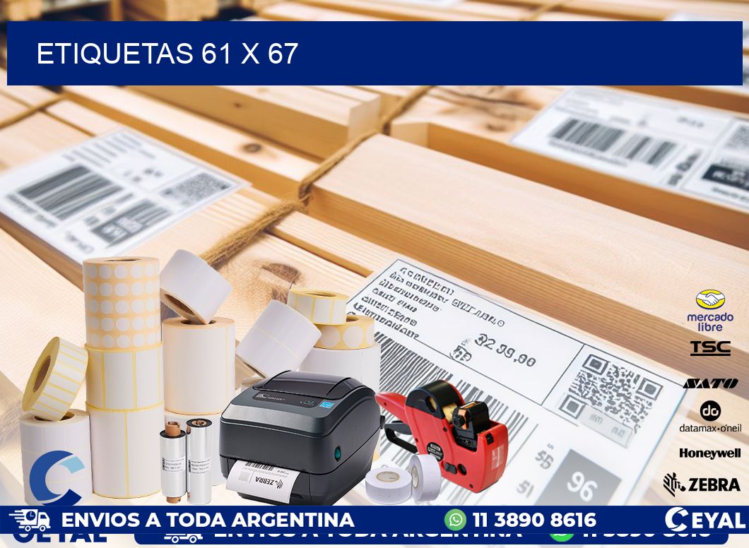 ETIQUETAS 61 x 67