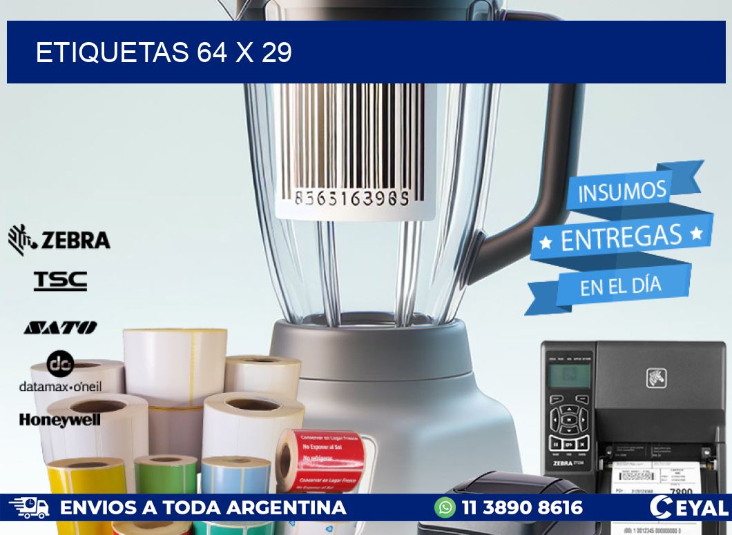 ETIQUETAS 64 x 29