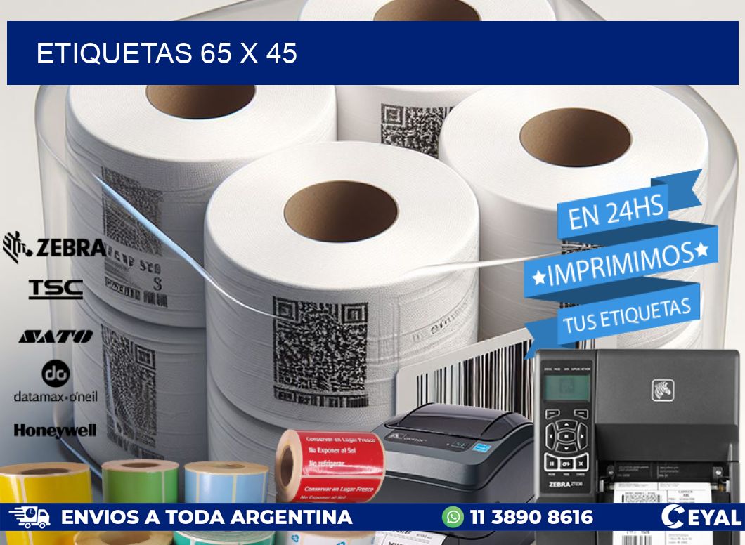 ETIQUETAS 65 x 45