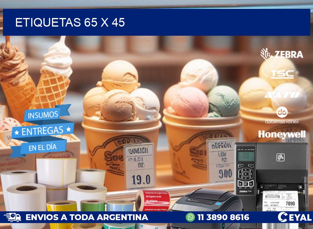 ETIQUETAS 65 x 45