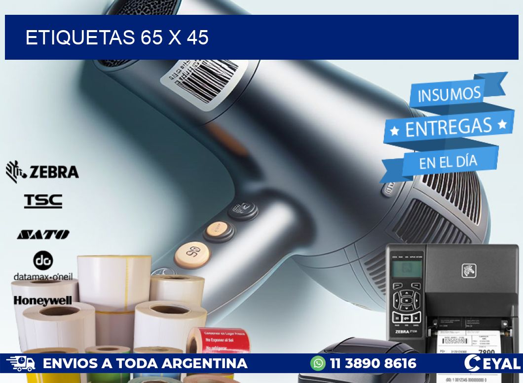 ETIQUETAS 65 x 45