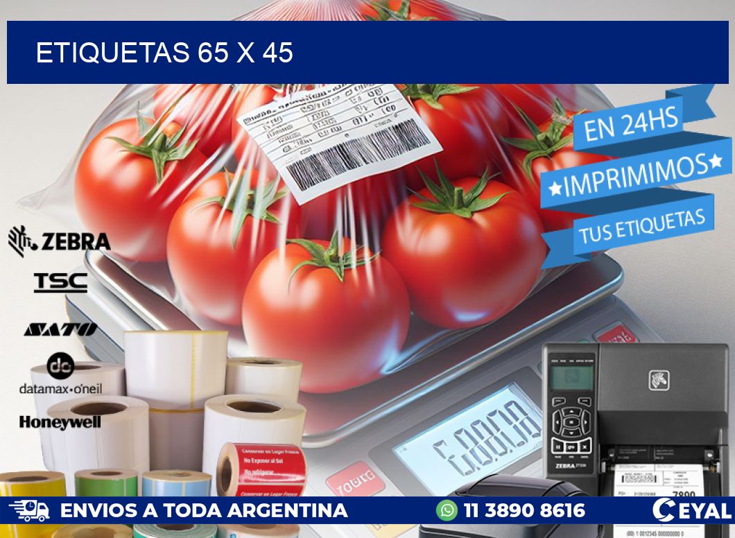 ETIQUETAS 65 x 45
