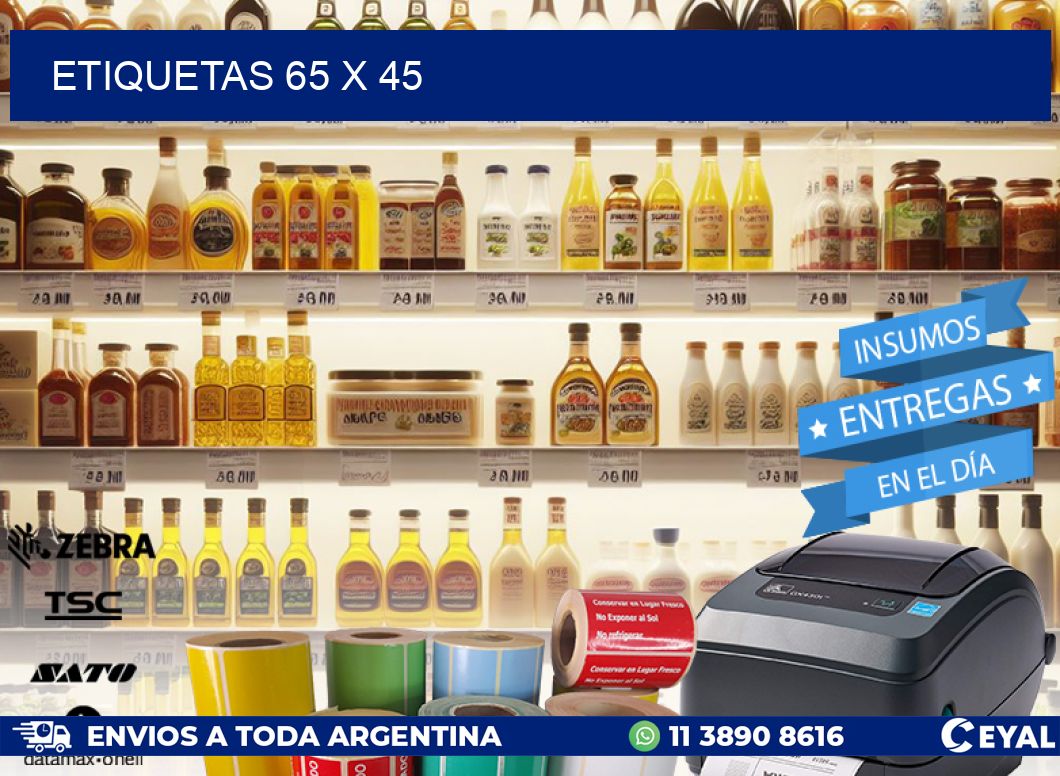 ETIQUETAS 65 x 45