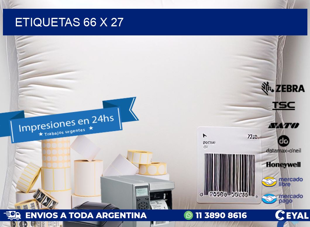 ETIQUETAS 66 x 27