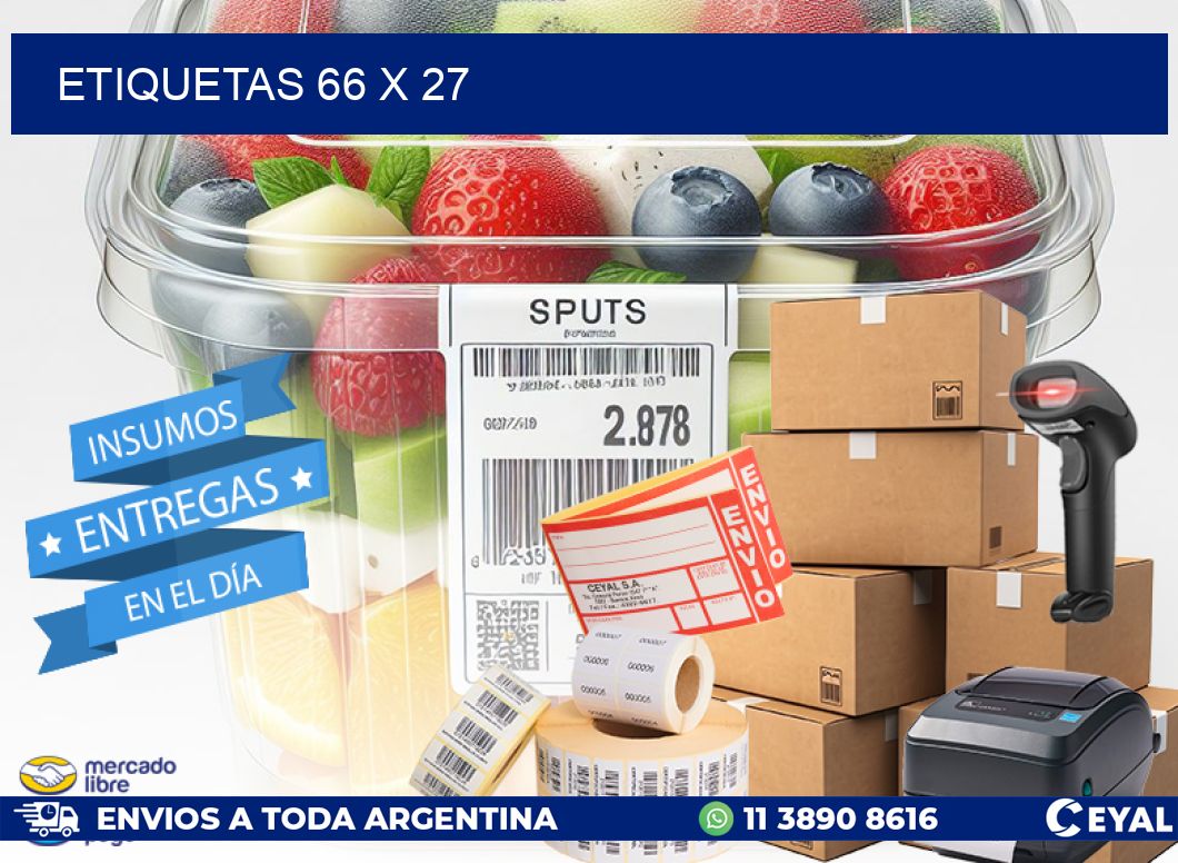 ETIQUETAS 66 x 27