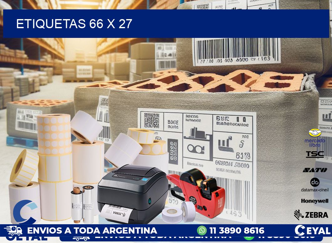 ETIQUETAS 66 x 27