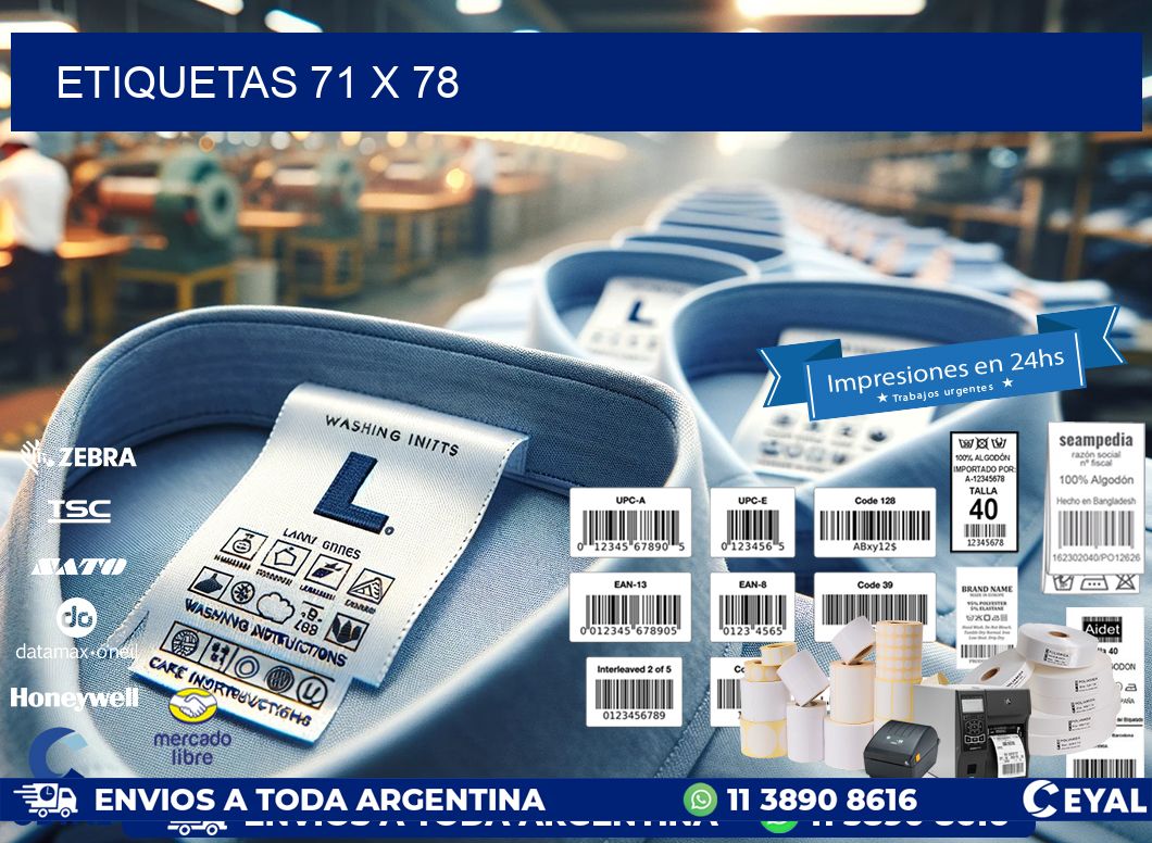 ETIQUETAS 71 x 78
