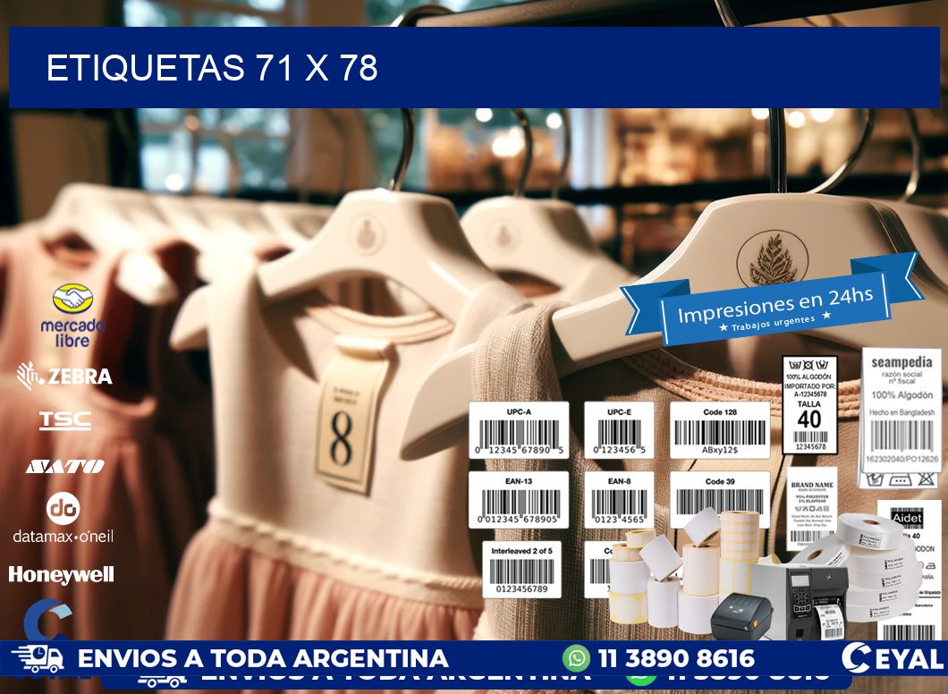 ETIQUETAS 71 x 78