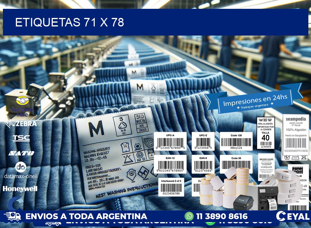 ETIQUETAS 71 x 78