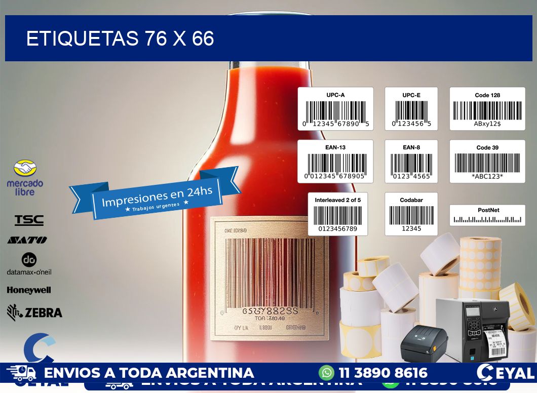 ETIQUETAS 76 x 66