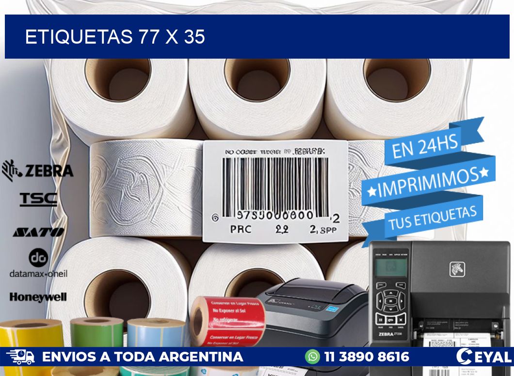 ETIQUETAS 77 x 35