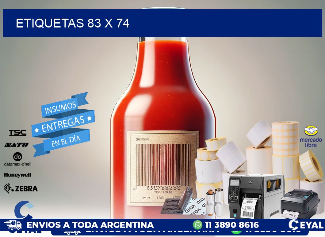 ETIQUETAS 83 x 74