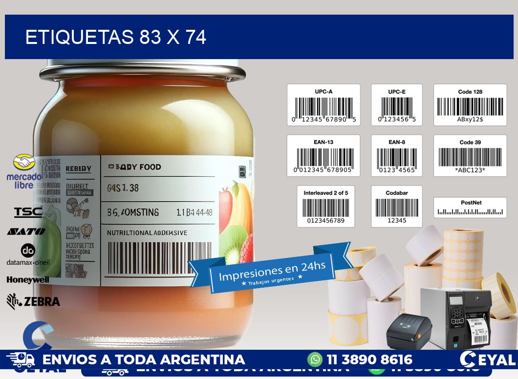 ETIQUETAS 83 x 74