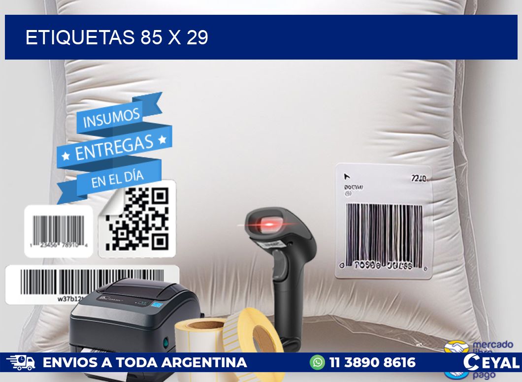 ETIQUETAS 85 x 29